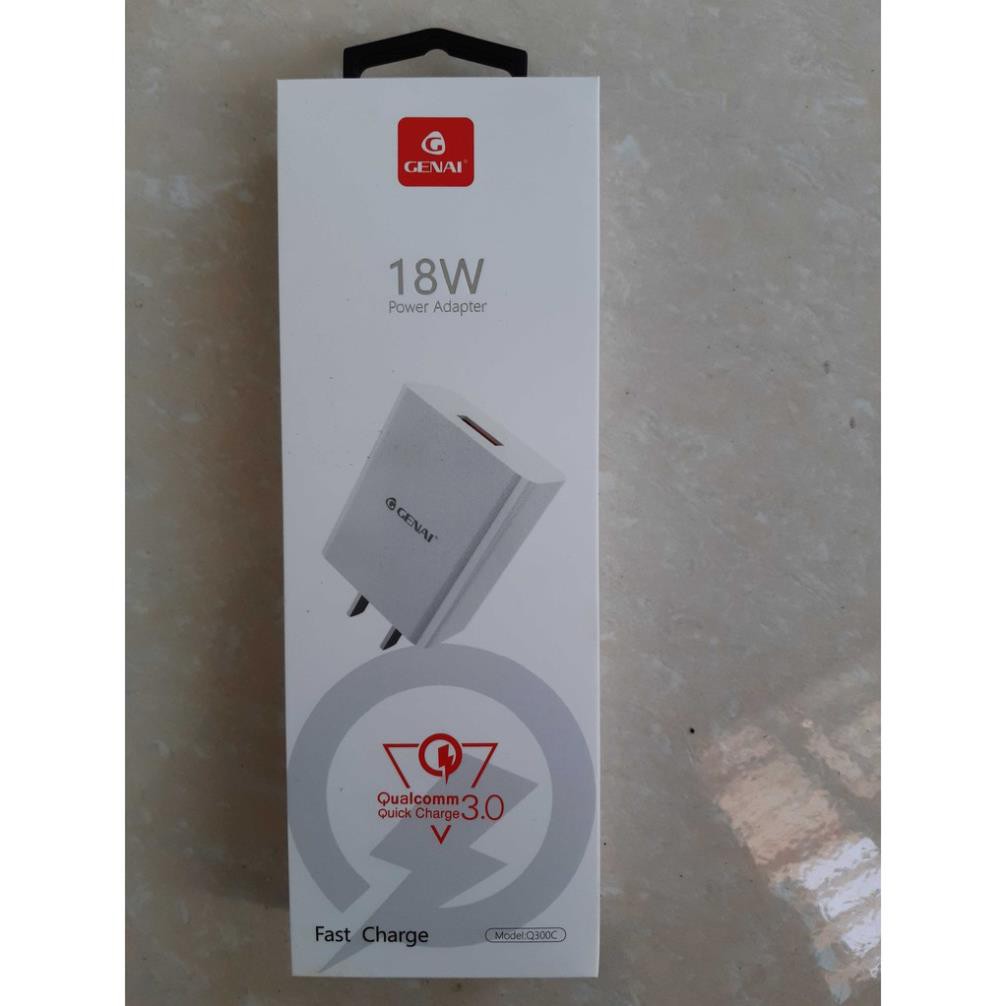 Củ Sạc Nhanh IPAD 18W Quick Charge 3.0 GENAI Q300C