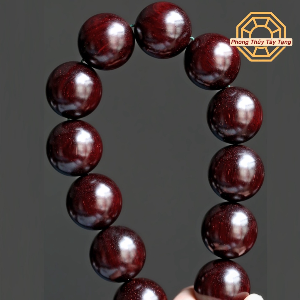 Vòng tay phong thủy, Vòng Gỗ Trắc chuỗi tràng 108 hạt Bình an May mắn - [TẶNG TÚI GẤM] - Phong Thủy Tây Tạng