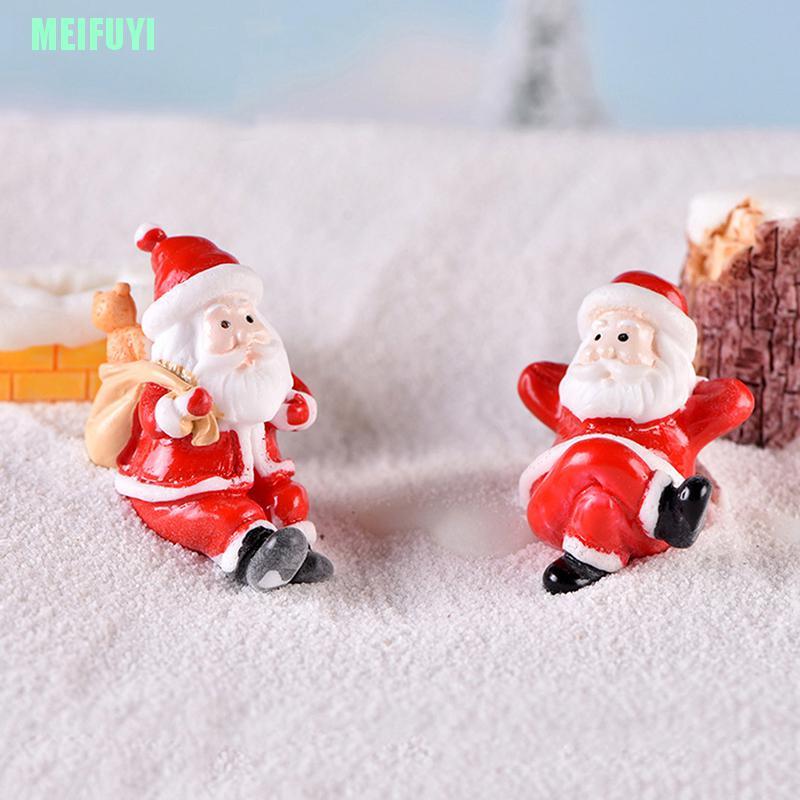 Mô Hình Ông Già Noel / Người Tuyết Mini Dễ Thương Trang Trí Sân Vườn