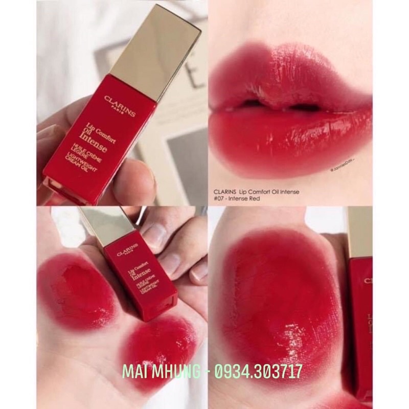 Son dưỡng có màu - Lip Comfort Oil Intense CLARINS 01- 07 - 08