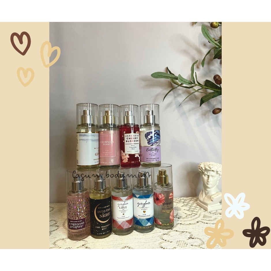 Xịt thơm bodymist cho cơ thể- Bath& Bodyworks