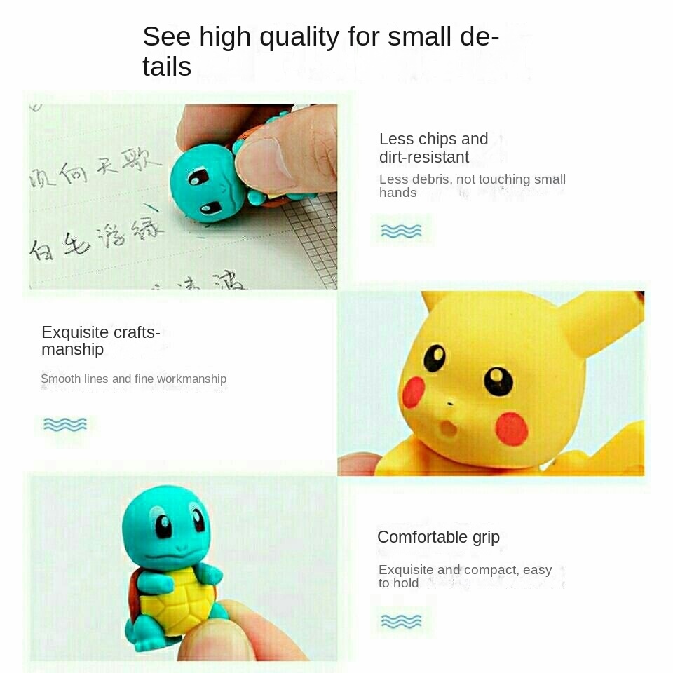 🐳mua 1 tặng 2🐳Gôm tẩy bút chì hình Pokémon, đồ dùng học tập dễ thương, đẹp mắt làm quà tặng học sinh