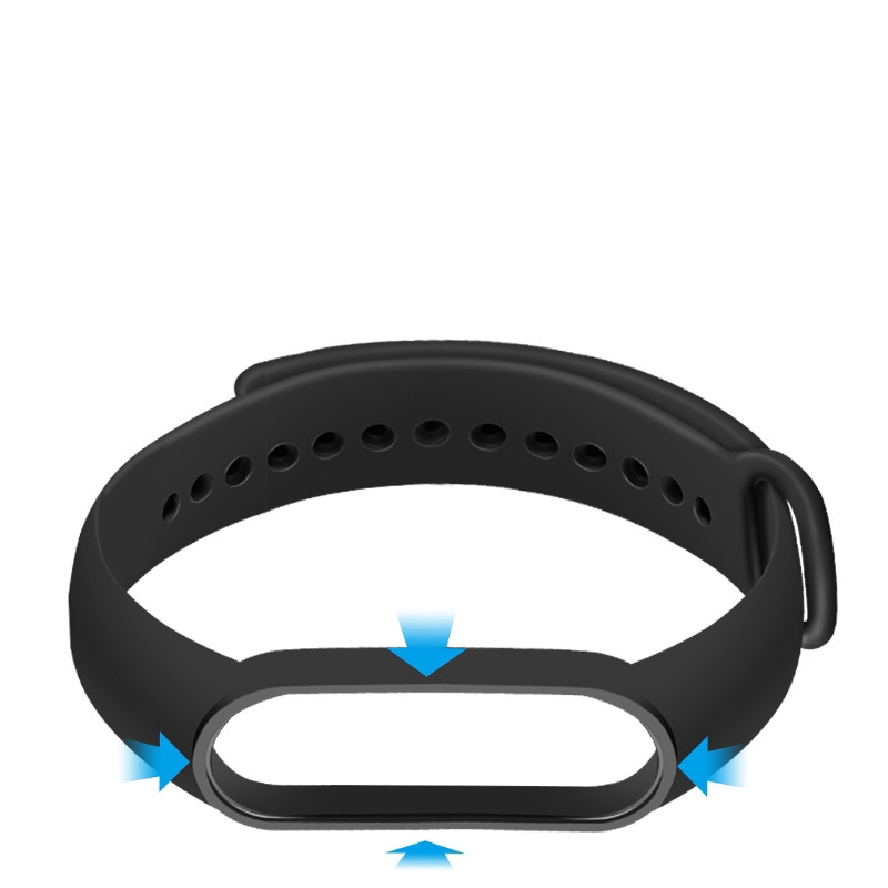 Dây Đeo Thay Thế Chất Liệu Silicon Màu Trơn Cho Mi Band 5