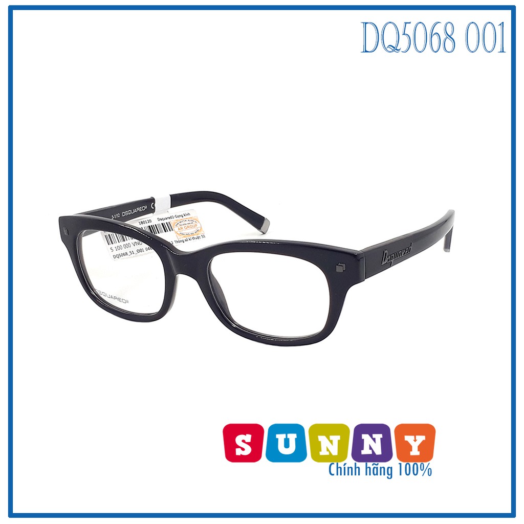 Gọng kính nam nữ thời trang DSquared2 DQ5068 chính hãng, thiết kế dễ đeo bảo vệ mắt