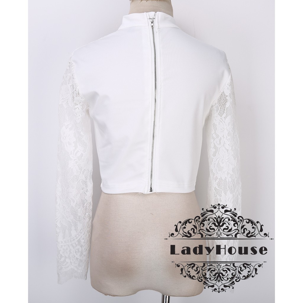 Áo Croptop tay dài nâng ngực thời trang dành cho nữ