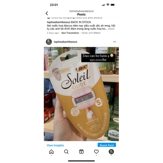 DAO CẠO ĐẦU BƠ SOLEIL