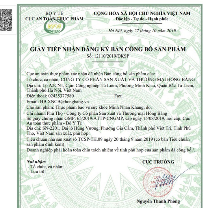 Minh Nhãn Khang Hộp 180 Viên - Giúp Đôi Mắt Luôn Sáng & Ngăn Ngừa Bệnh Lý Về Mắt