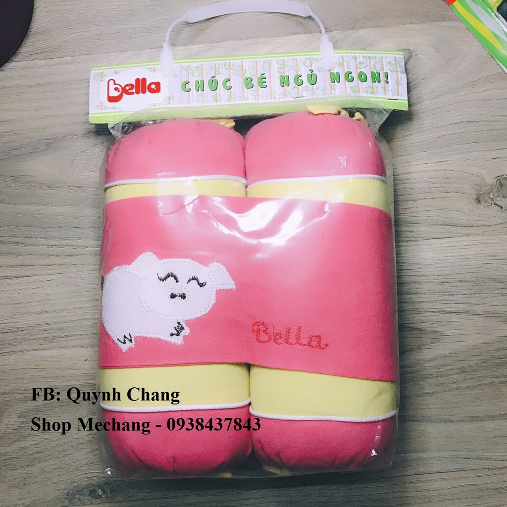 BỘ GỐI CHẸN VỎ ĐỖ BELLA (hình shop chụp)