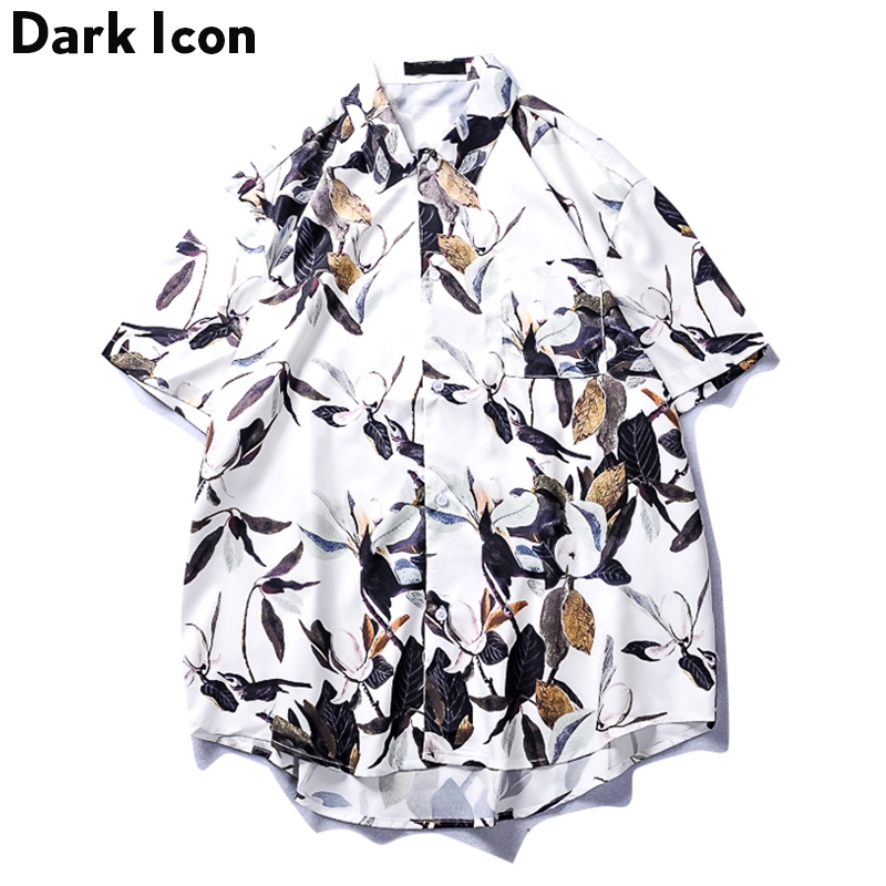 Áo sơ mi nam in hoạ tiết thời trang mùa hè năng động