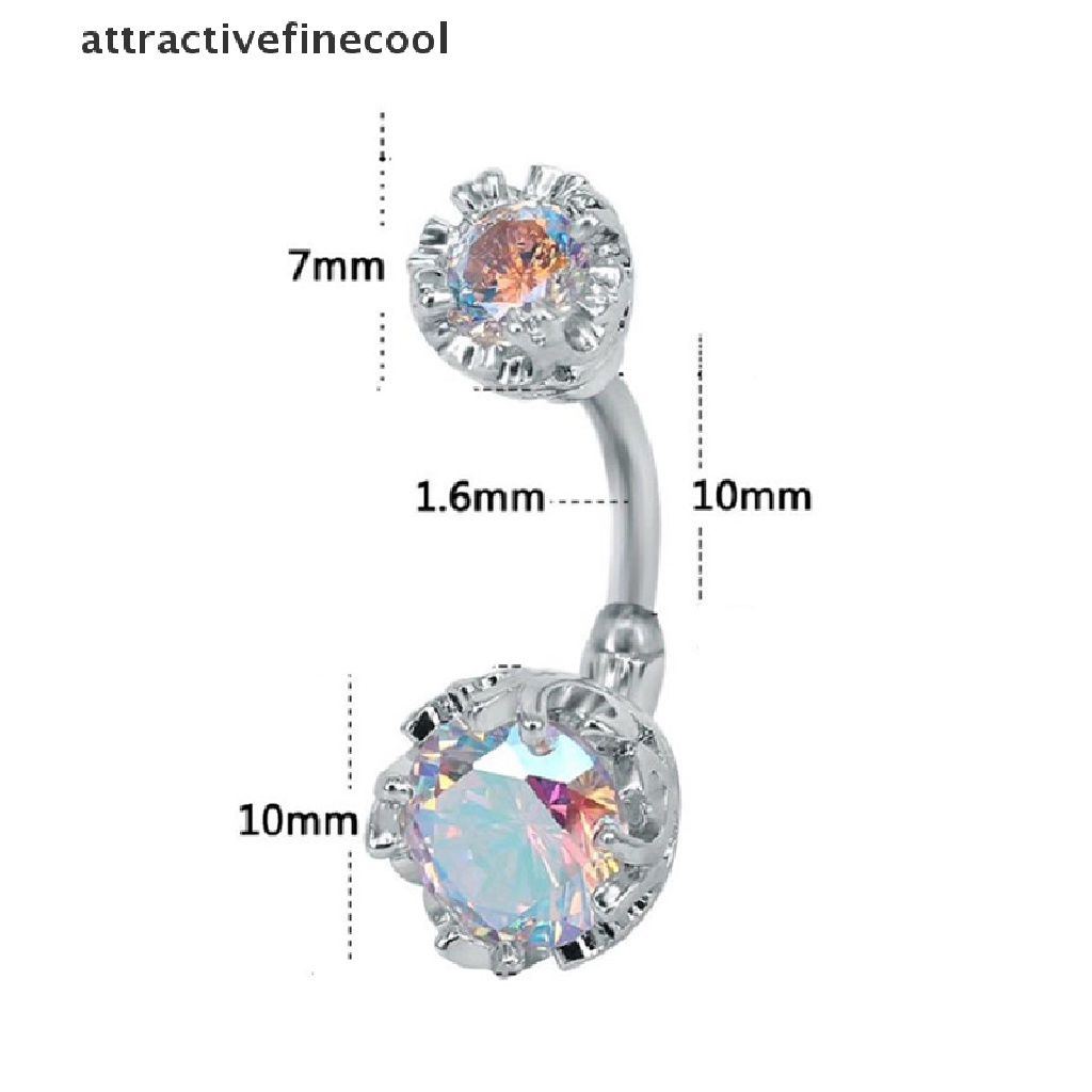 Khuyên Rốn Dạng Thanh Tạ Đính Đá Pha Lê