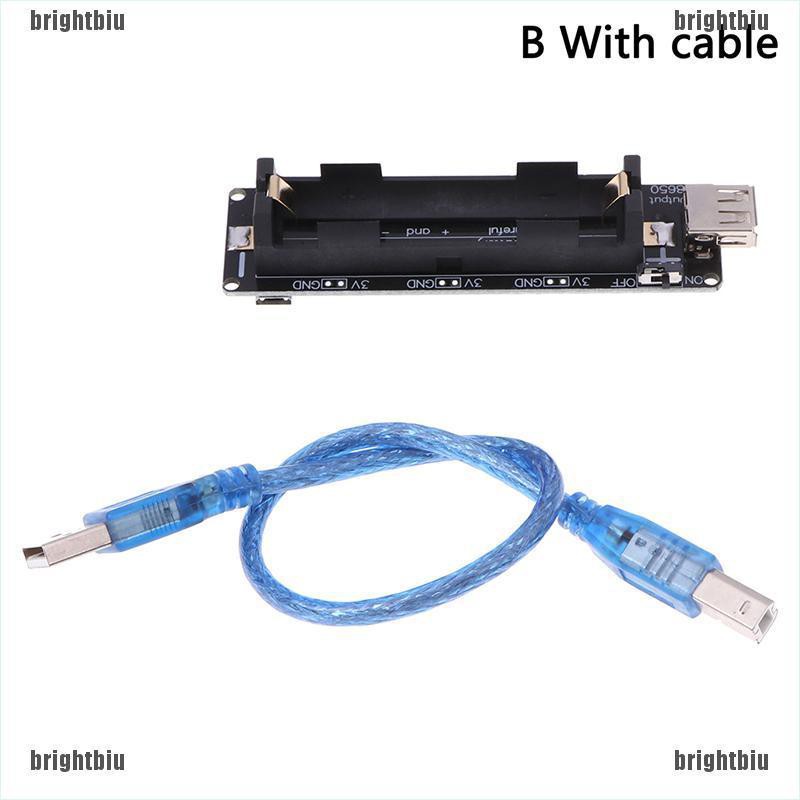 brightbiu 18650 Battery Charge Shield Board V3 USB Port Type-A 0.5A For Arduino Charge