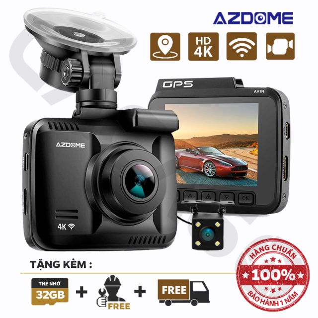 Camera hành trình 4K WIFI GPS Azdome xịn | WebRaoVat - webraovat.net.vn