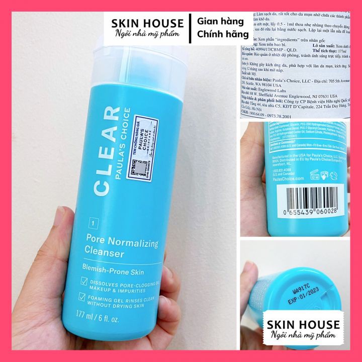 Sữa Rửa Mặt Paula's Choice Clear Pore Normalizing (177mL) | BigBuy360 - bigbuy360.vn