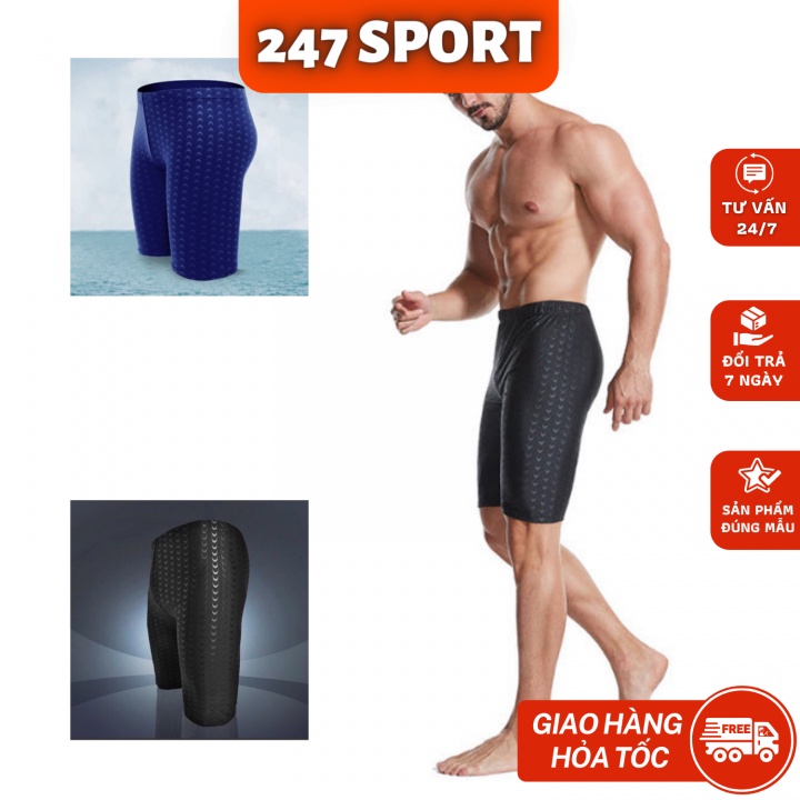 Quần bơi nam cạp sport đi biển quần bơi bé trai, trẻ em phong cách thể thao, quần bơi lửng nam dịp hè