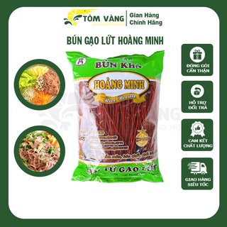 Bún Gạo Lứt Hoàng Minh Ăn Kiêng Healthy Eatclean Tiểu Đường Thực Dưỡng Gym Túi 500g - Tôm Vàng
