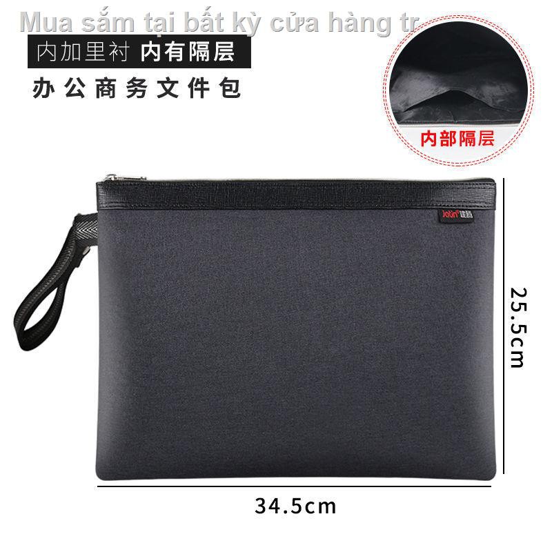 Túi đựng hồ sơ cầm tay Jianteng A4, thông tin vải nhiều lớp, khóa kéo văn phòng hội nghị, sinh viên | BigBuy360 - bigbuy360.vn