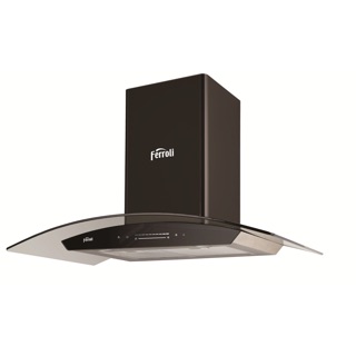 Hút mùi Ferroli HC73DS Kính cong, màn hình hiển thị, Điều khiển trượt