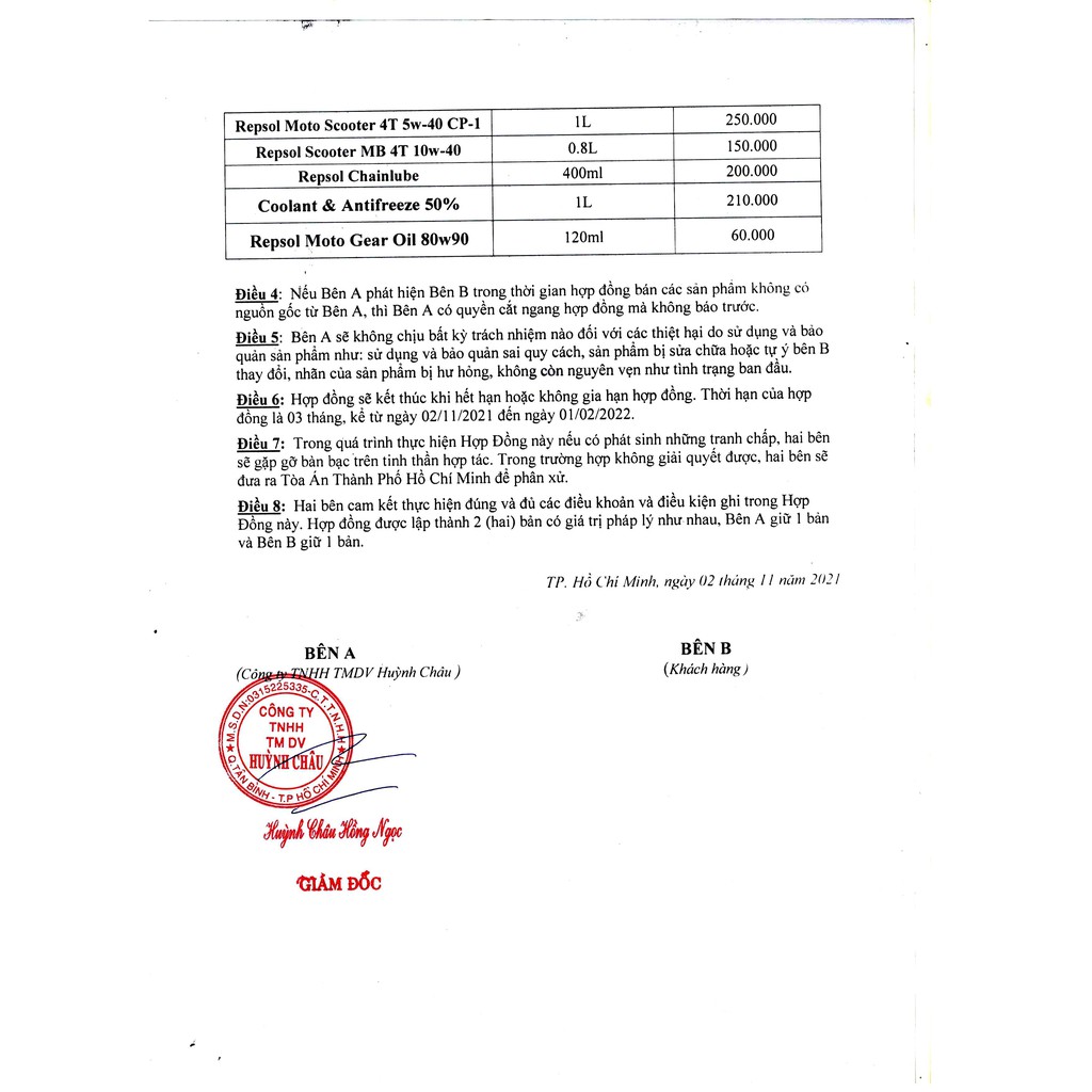 Nhớt hộp số Repsol 80w90 120ml cho xe tay ga