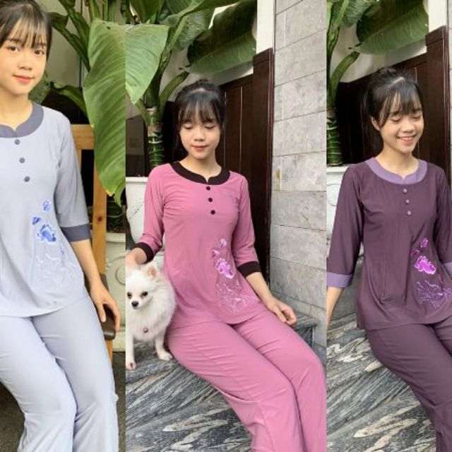 Đồ lam đi chùa# đồ phật tử # thun phối
