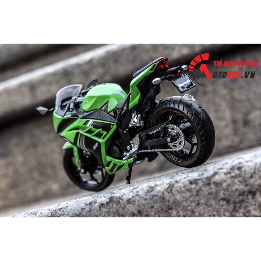 MÔ HÌNH KAWASAKI NINJA 300 GREEN 1:12 AUTOMAXX  5796