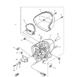 Đèn lái( hậu) sirius yamaha
