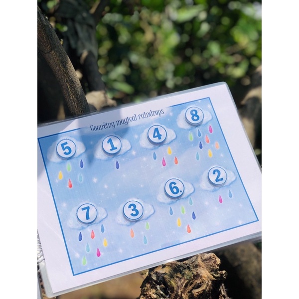 Học liệu bóc dán Montessori - Bộ kỳ lân - Ngựa Pony - Unicorn busy book