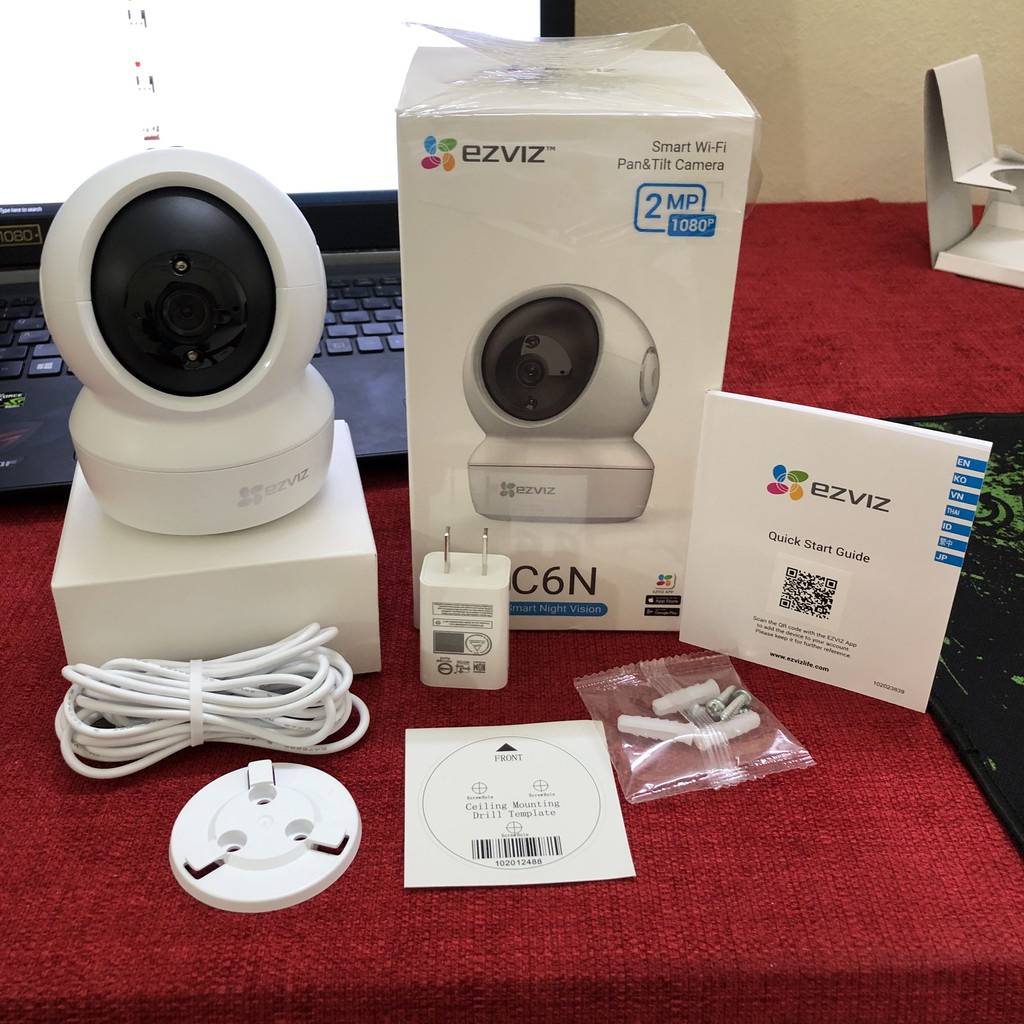 [NHÀ PHÂN PHỐI] Camera Wifi Ezviz CS-CV246 C6N Full HD 1080P (2MP) - Xoay 360, Loa 2 Chiều