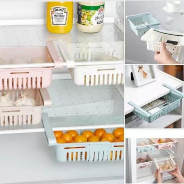 Giá Đựng Đổ Gài Tủ Lạnh Rút Gọn Tiện Lợi, kệ gài tủ lạnh Baby Shopping