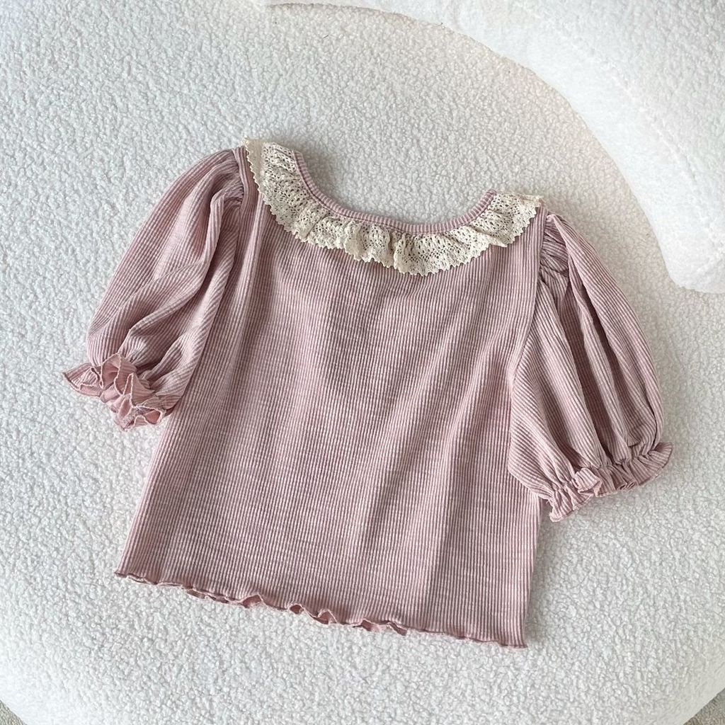 Áo Thun Tay Phồng Ngắn Thời Trang Mùa Hè Mới Cho Nữ