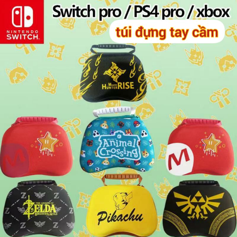 (tiến xíu)Túi đựng tay cầm Nintendo Switch/ Ps4 /Xbox One có quai xách hộp chống sốc tay cầm bao đựng Pro đủ mầu