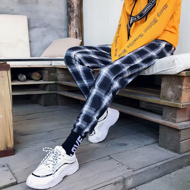 Quần dài kẻ sọc caro đơn giản dành cho nữ | BigBuy360 - bigbuy360.vn