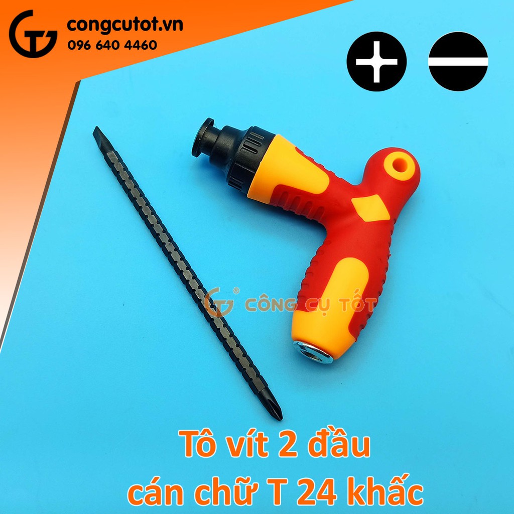 Tô vít khấc 2 đầu cán chữ T