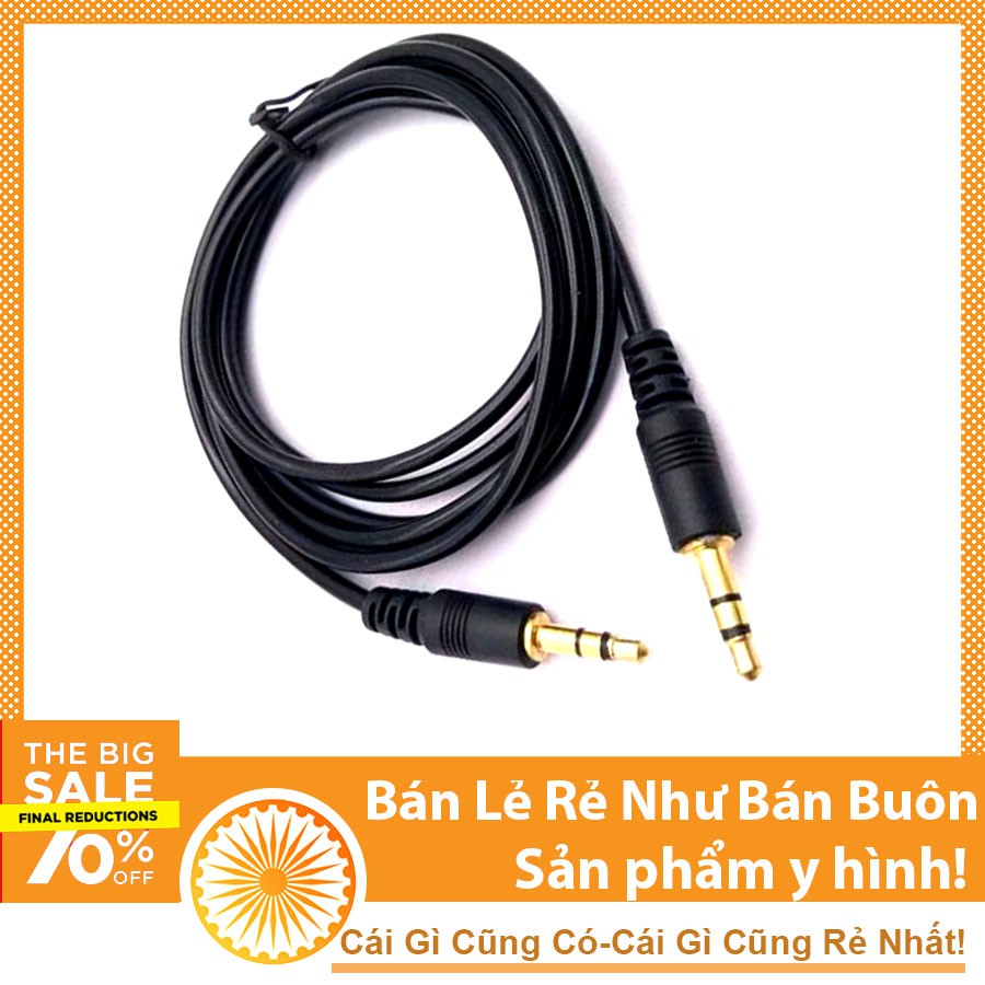 Dây Audio 3.5mm 2 Đầu Đực 1.5m