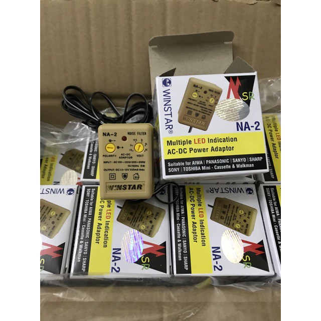 Sạc đa năng Adapter Na-3 Winstar cho phun xăm - Ổn áp chuyên dùng cho Máy Xăm Thần Thánh - Adaptor Na2- Winstar SC 3123B