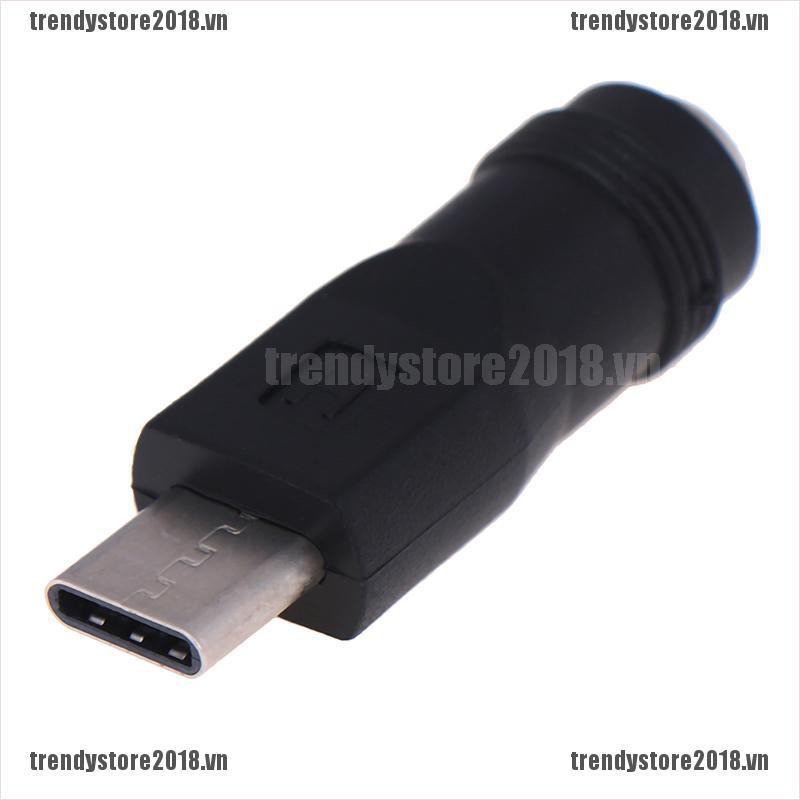 Đầu Chuyển Đổi 5.5x2.1mm Cổng Cắm Sang Đầu Cắm Type-C 3.1 90/180 Độ Dc