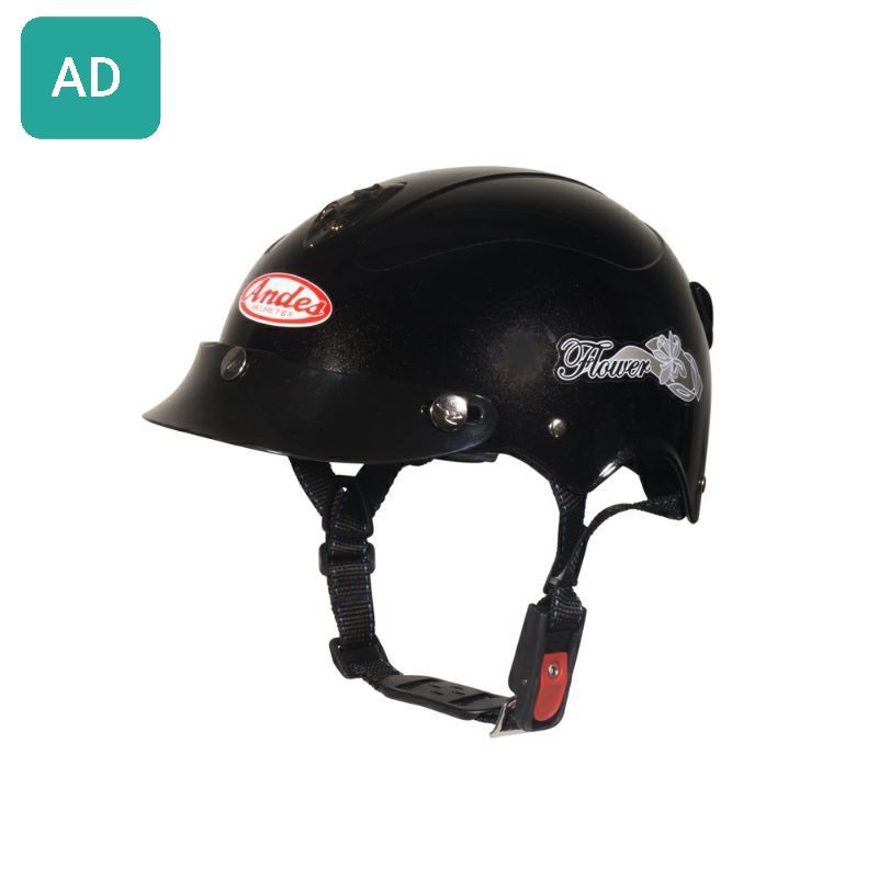 MŨ BẢO HIỂM ANDES 3S108 MÀU ĐEN NHÁM CAO CẤP CHÍNH HÃNG