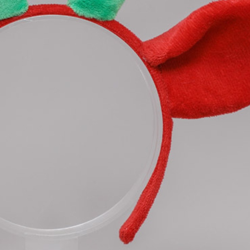 Băng Đô Cài Tóc Hình Sừng Tuần Lộc Bằng Lông Nhung Dễ Thương Xinh Xắn