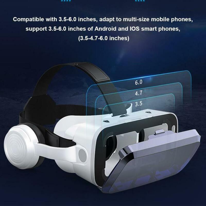 KÍNH THỰC TẾ ẢO BLUETOOTH HỖ TRỢ MÀN HÌNH 6.5INCH CÓ TAI NGHE VR SHINECON G04BS PHIÊN BẢN 2021