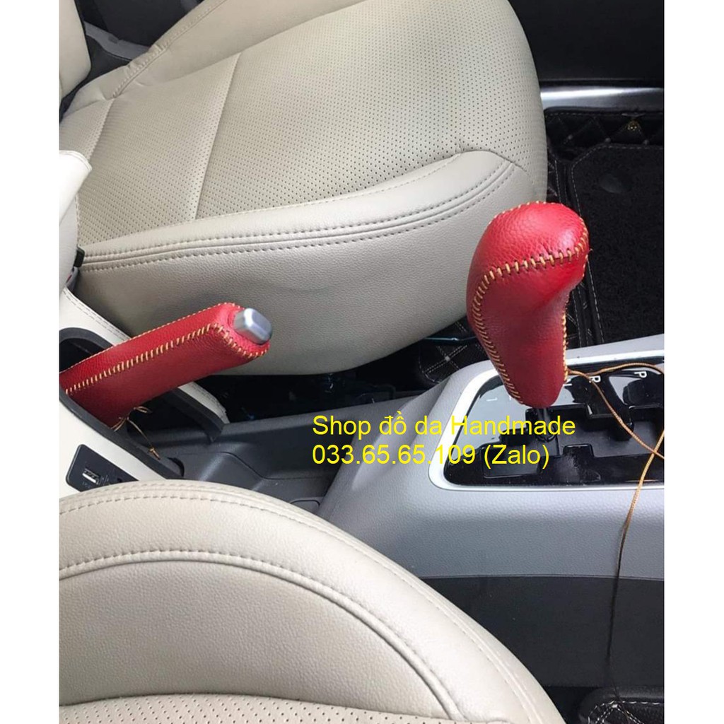 Bọc da cần số phanh tay KIA Forte, Cerato 2009, 2010 số tự động, bảo hành 12 tháng, nhiều mầu