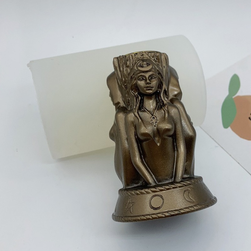 Khuôn Silicone Làm Nến Xà Phòng Thủ Công Hình Nữ Thần