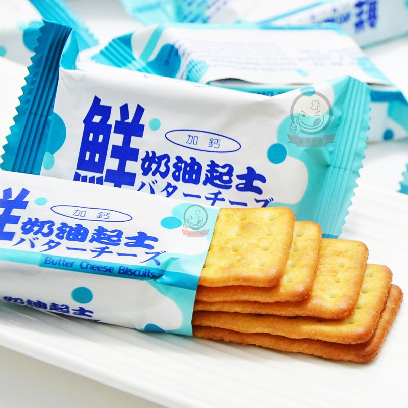 (2 vị) Bánh Butter Cheese Biscuit gói 360gr