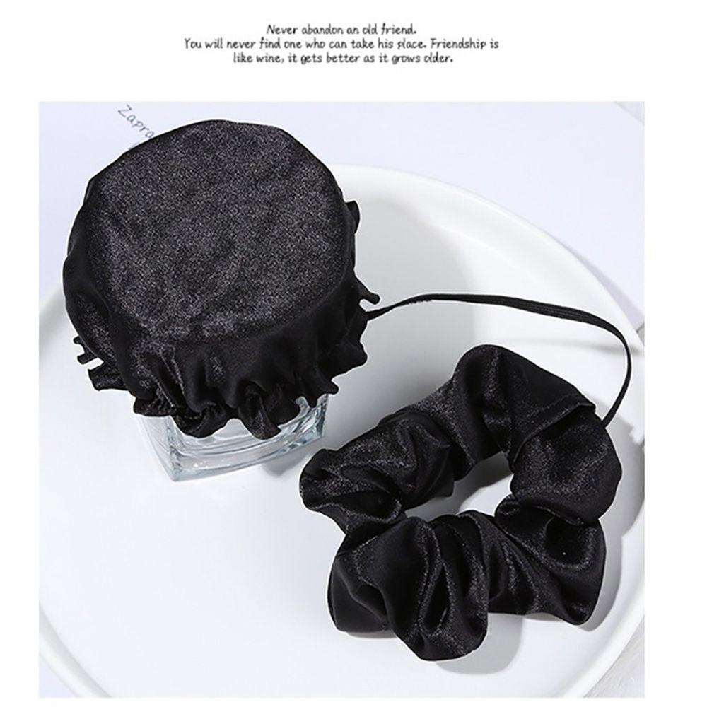 Dây Cột Tóc Scrunchie In Họa Tiết Da Báo Màu Xanh Dương Cho Nữ