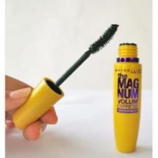 Mascara maybelline vàng the magnum volum express waterproof - chuốt mi không lem không trôi 10ml