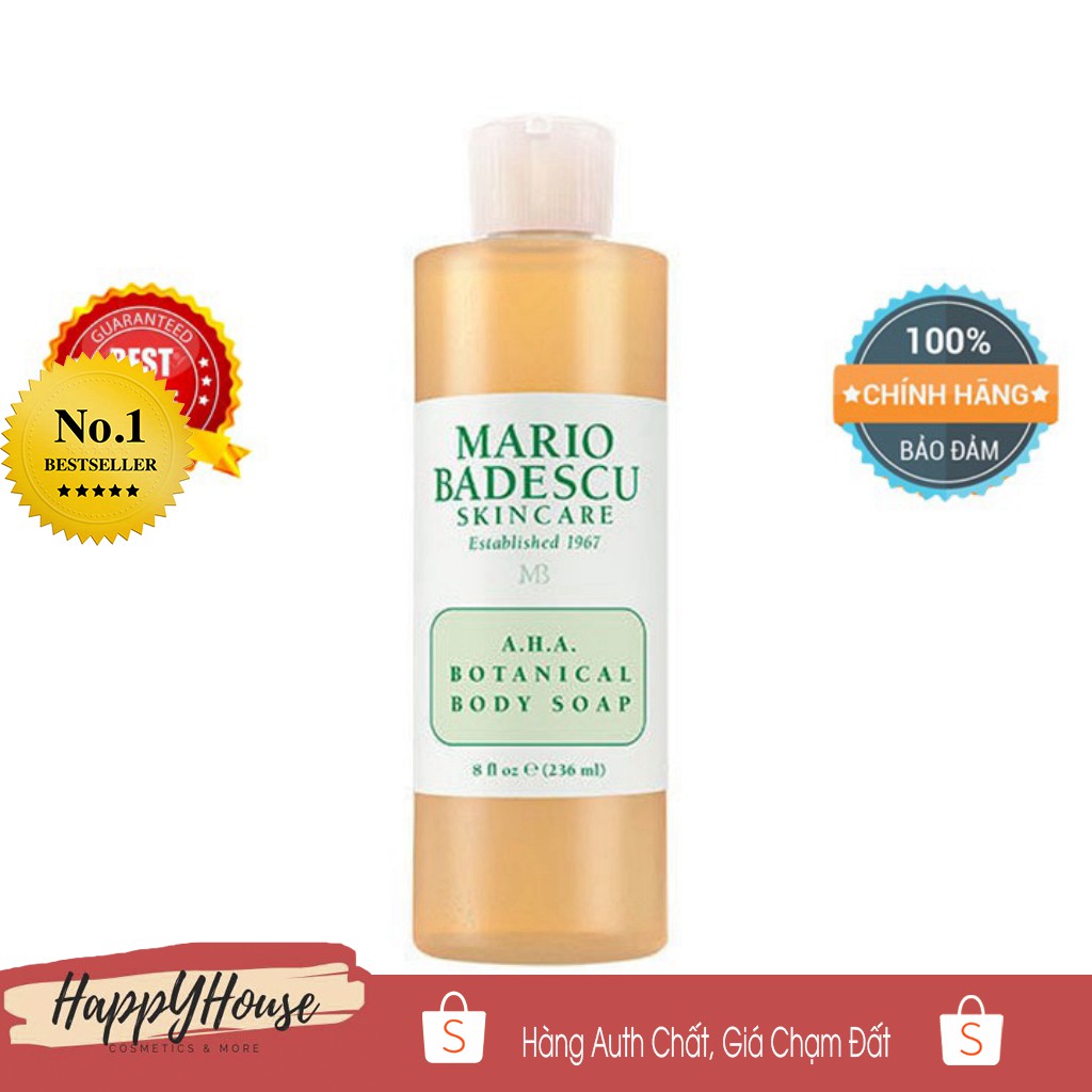 Sữa tắm làm sạch mụn cơ thể Mario Badescu A.H.A Botanical Body Soap | BigBuy360 - bigbuy360.vn