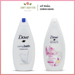 Sữa Tắm Dove 🌸 FREESHIP 🌸 Sữa Tắm Caring Bath Shea Butter With Warm Vanilla Hương Vanilla 500ml