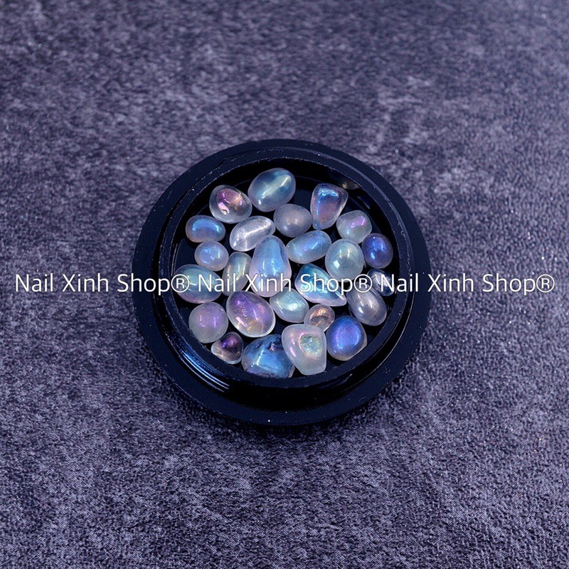 Hủ đá nail trang trí phong cách Nhật, phụ kiên nail cao cấp, phụ kiện nail hot 2021