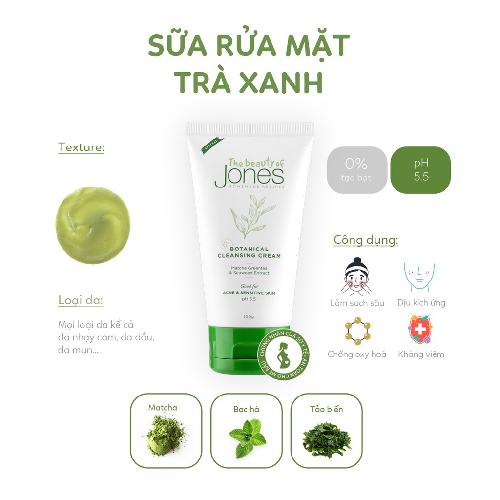 Bộ đôi làm sạch và giảm dầu ngừa mụn The Beauty of Jones | BigBuy360 - bigbuy360.vn