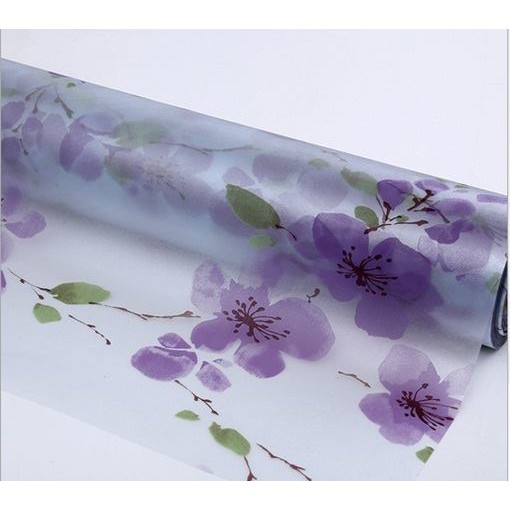 5m Decal dán kiếng/dán kính khổ 45cm  Hoa tím