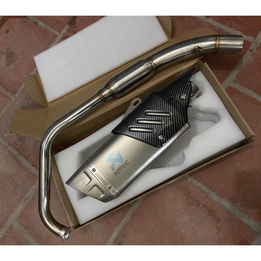 ✵♘❉Pô Akrapovic R1, Ak R1 Tem Khắc Xịn +Full Cổ Bầu Hơi InoxGắn Dòng Xe Exciter150, Winner X, R15 V3 và 1 Số