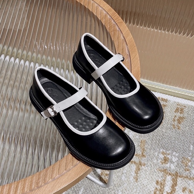 Giày Mary jane 313-3 QCCC đế 3.5cm [ Wood shoes ]